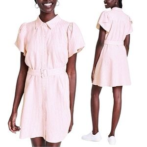 ALEXIS x Target Striped Tulip Sleeves Shirtdress. M